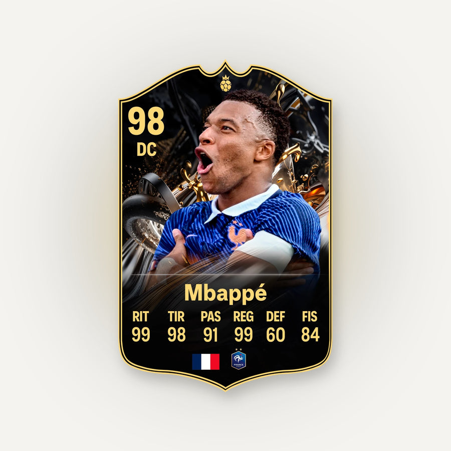 Carta de fútbol personalizada