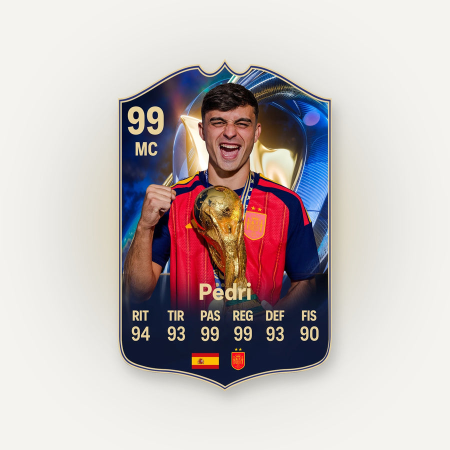 Carta de fútbol personalizada