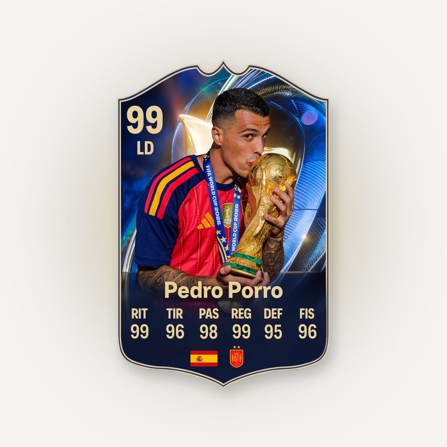 Carta de fútbol personalizada