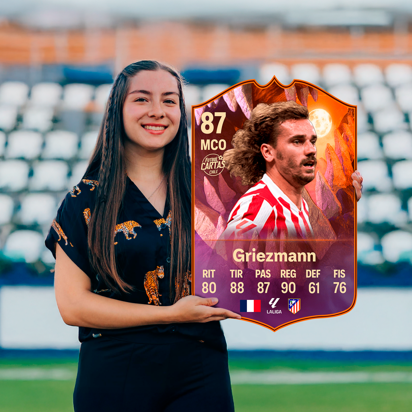 Carta Griezmann SCREAM FC 26 carta con modelo