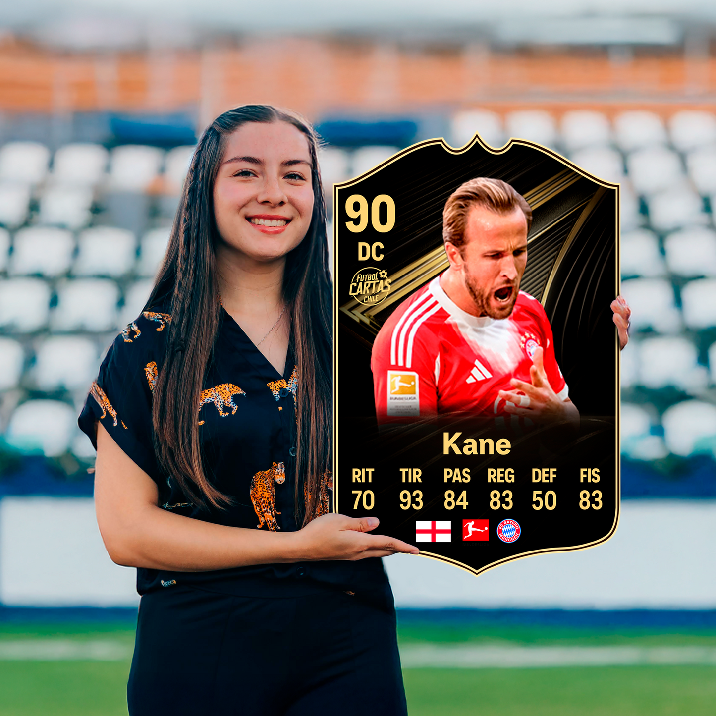 Carta Harry Kane TOTW FC 26 carta sola