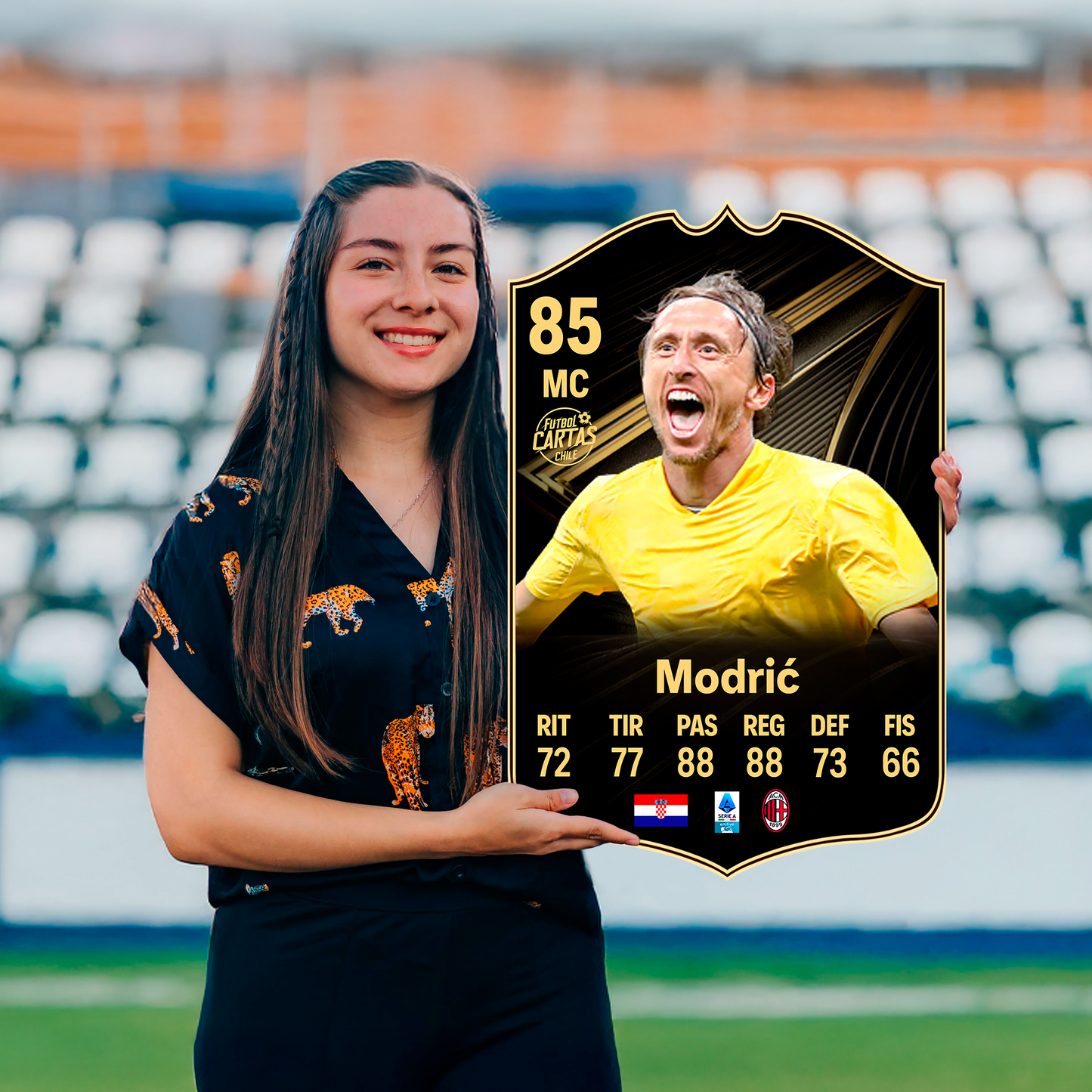 Carta Modric TOTW FC 26 carta con modelo