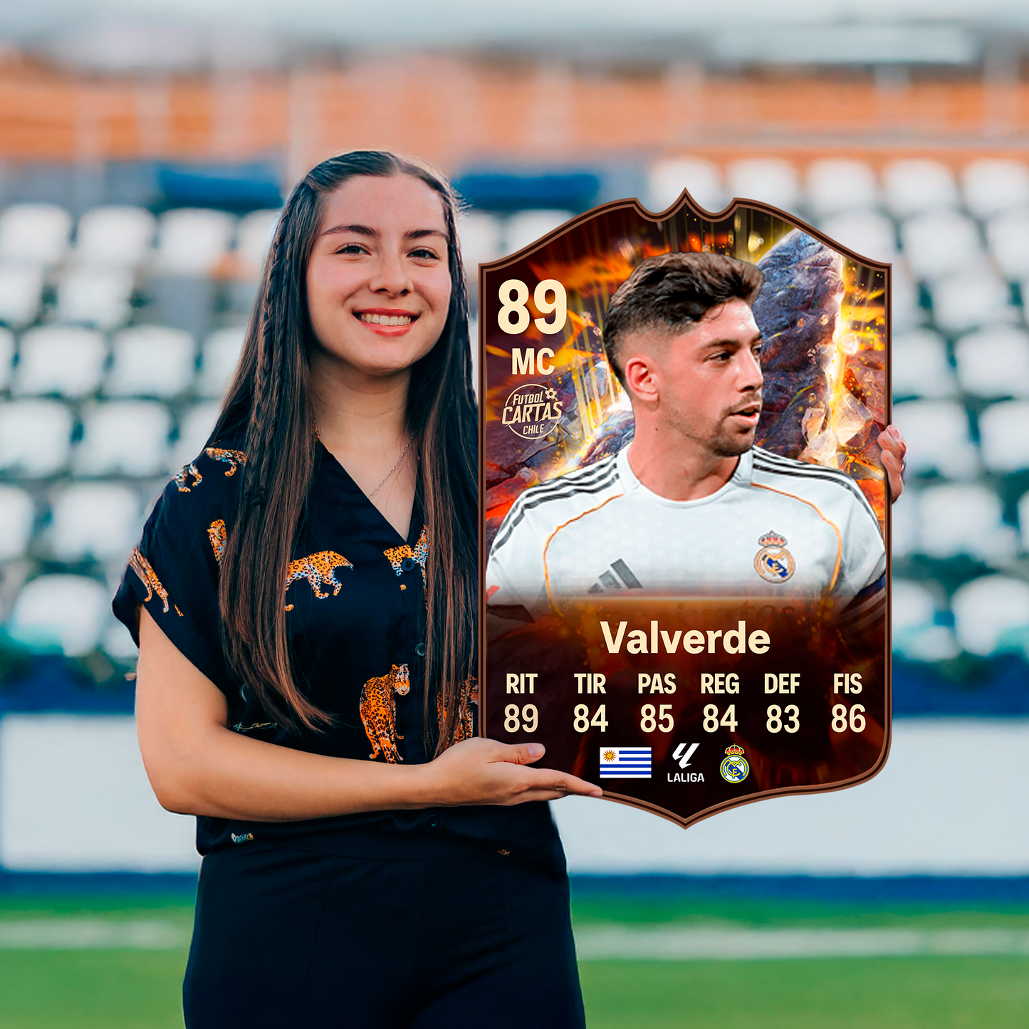 Carta Fede Valverde CORNERSTONES FC 26 carta sola