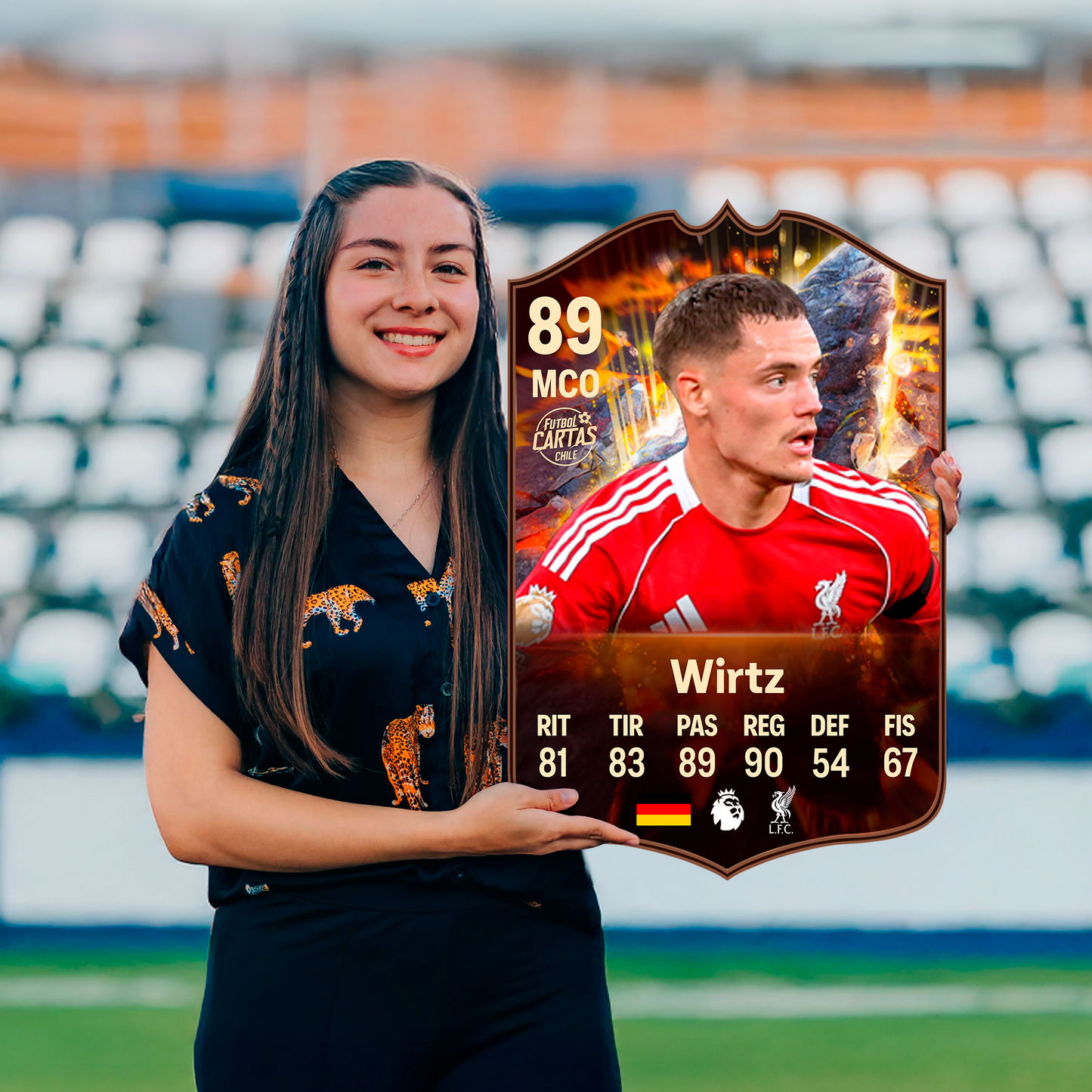 Carta Florian Wirtz CORNERSTONES FC 26 carta sola
