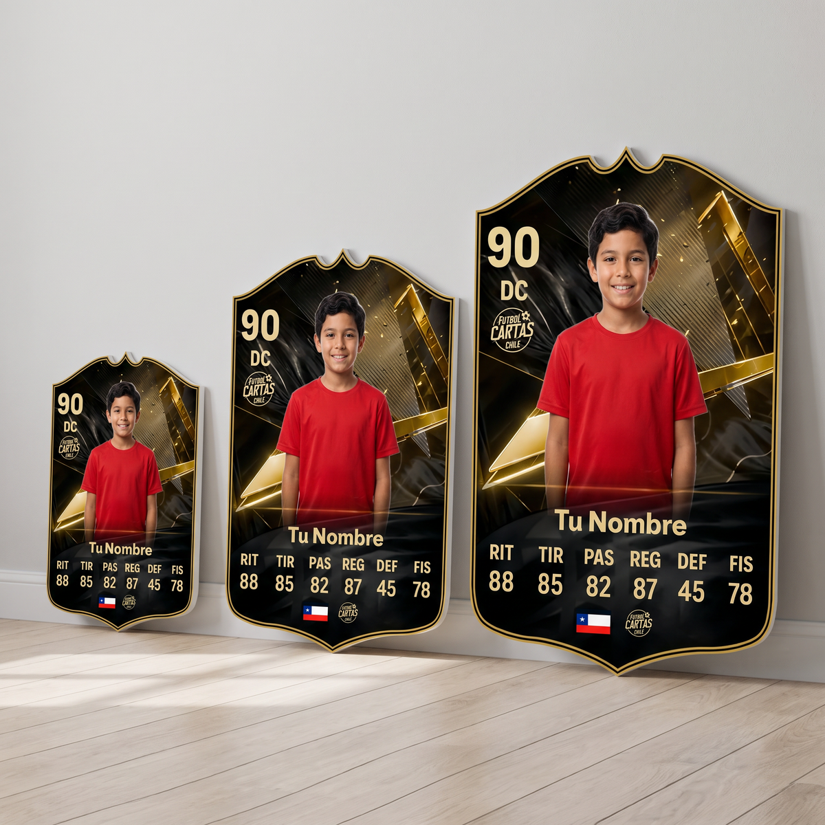 Carta personalizada Team of the Week FC27 en sus tres tamaños