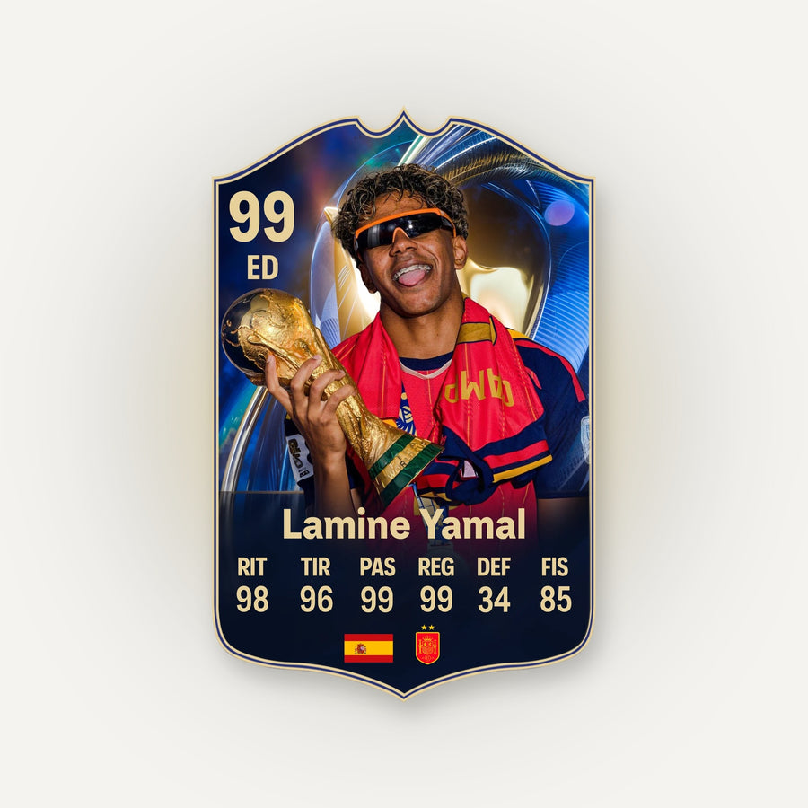 Carta de fútbol personalizada
