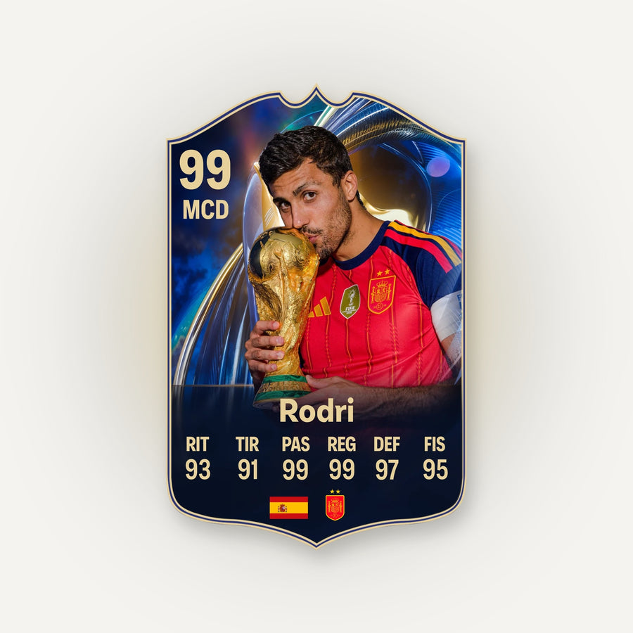 Carta de fútbol personalizada