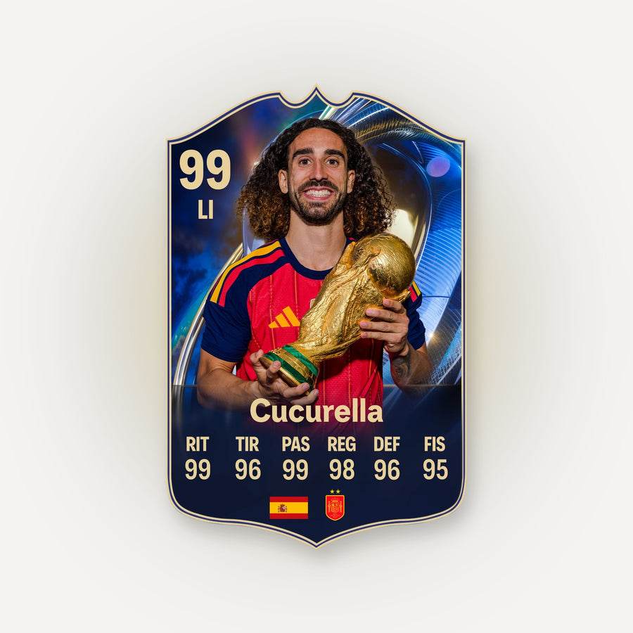 Carta de fútbol personalizada
