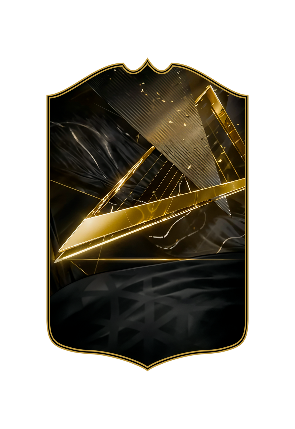 Carta personalizada Negro y Oro con tu foto y nombre