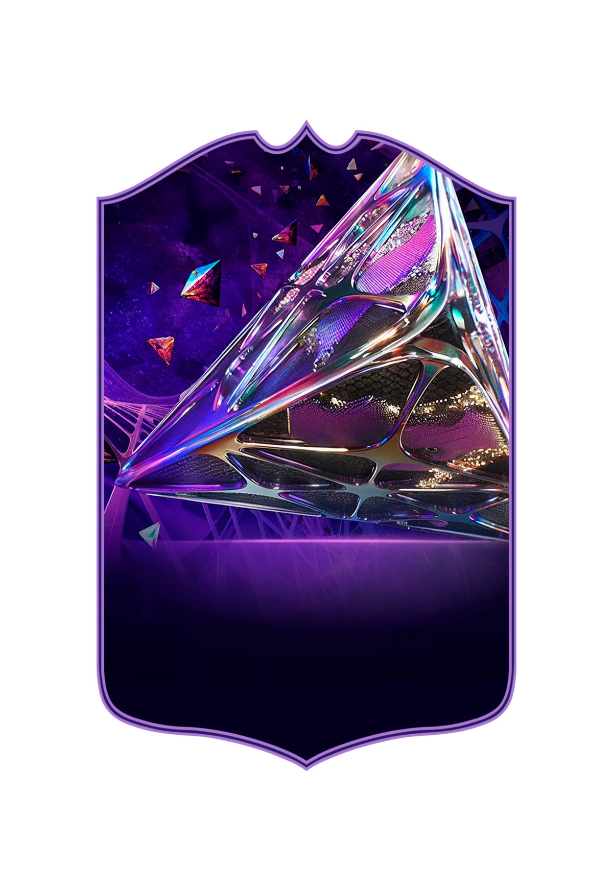 Carta personalizada Cristal Violeta con tu foto y nombre