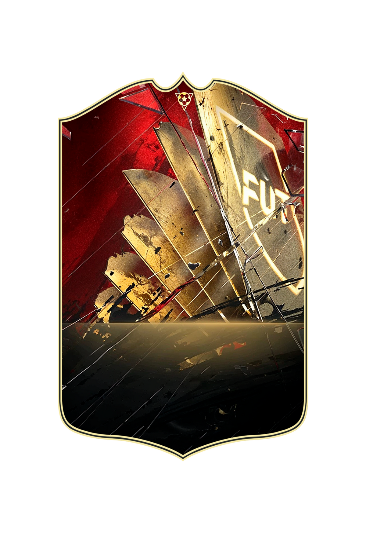 Carta personalizada Rojo y Oro con tu foto y nombre