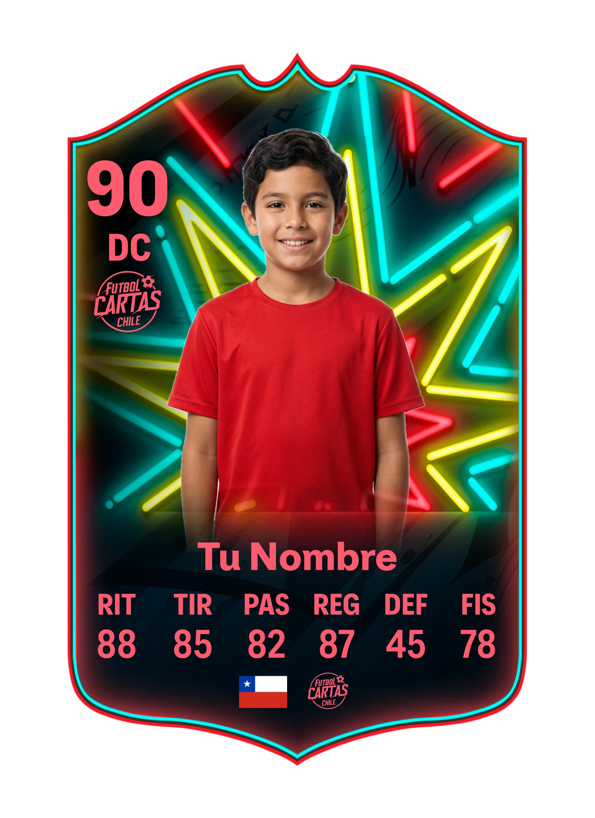 Ejemplo de carta personalizada OTW Retro 20 FC27 con foto y nombre