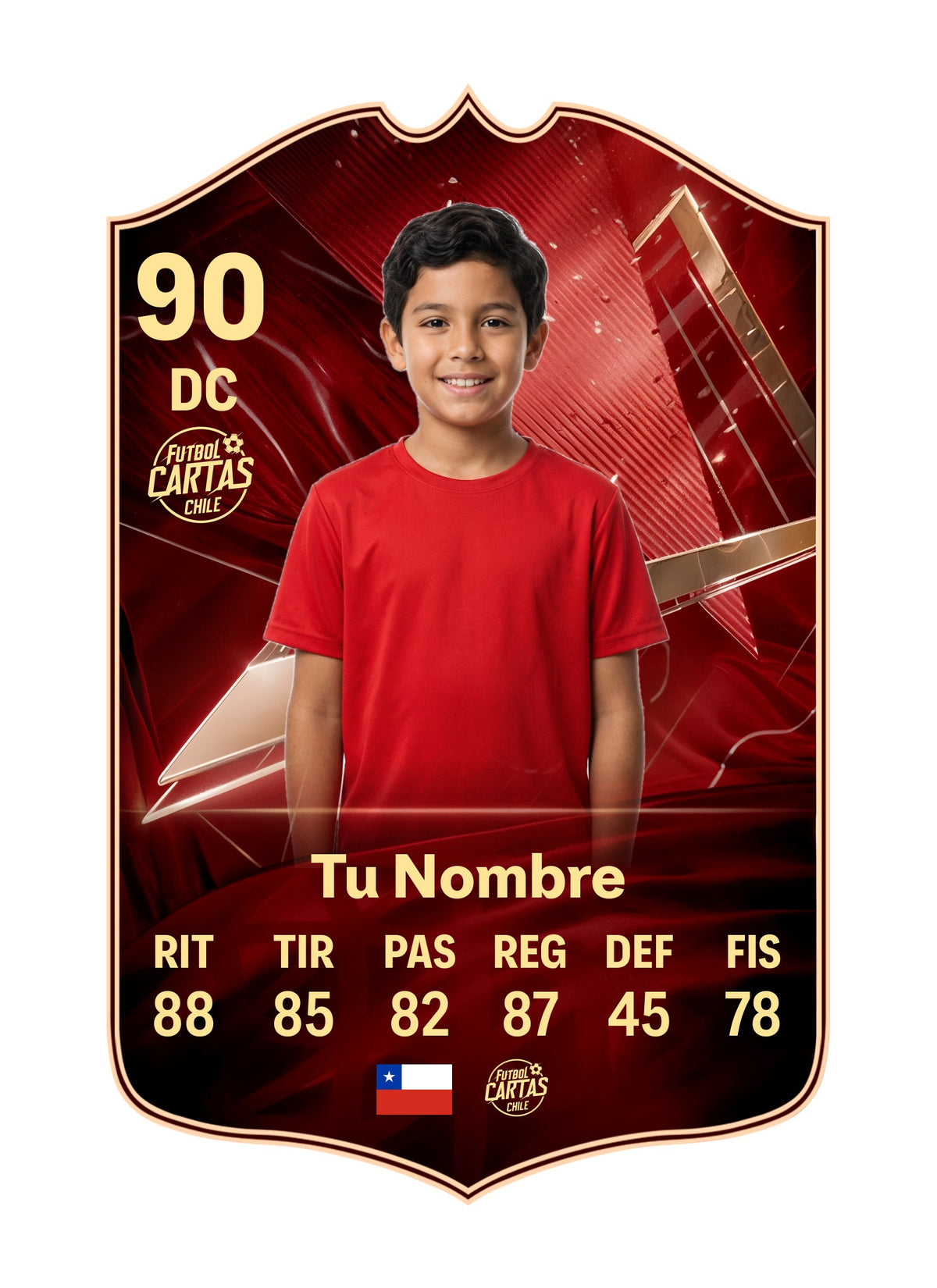 Ejemplo de carta personalizada FUT Champions FC27 con foto y nombre