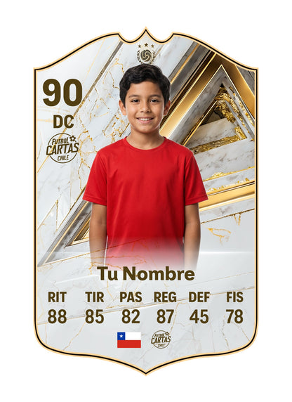 Ejemplo de carta personalizada Icono FC27 con foto y nombre