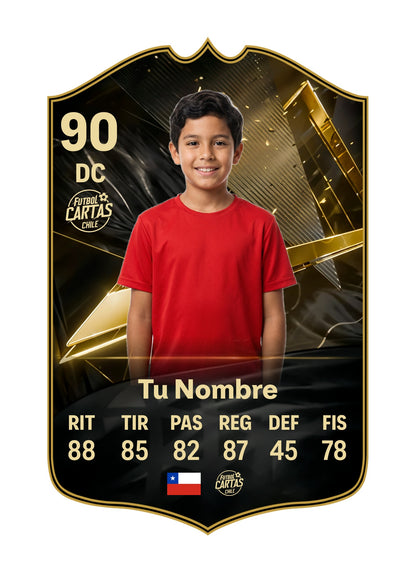 Ejemplo de carta personalizada Team of the Week FC27 con foto y nombre