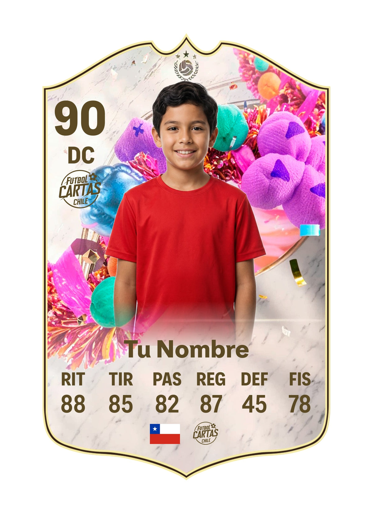 Ejemplo de carta personalizada FUT Birthday Icon FC26 con foto y nombre