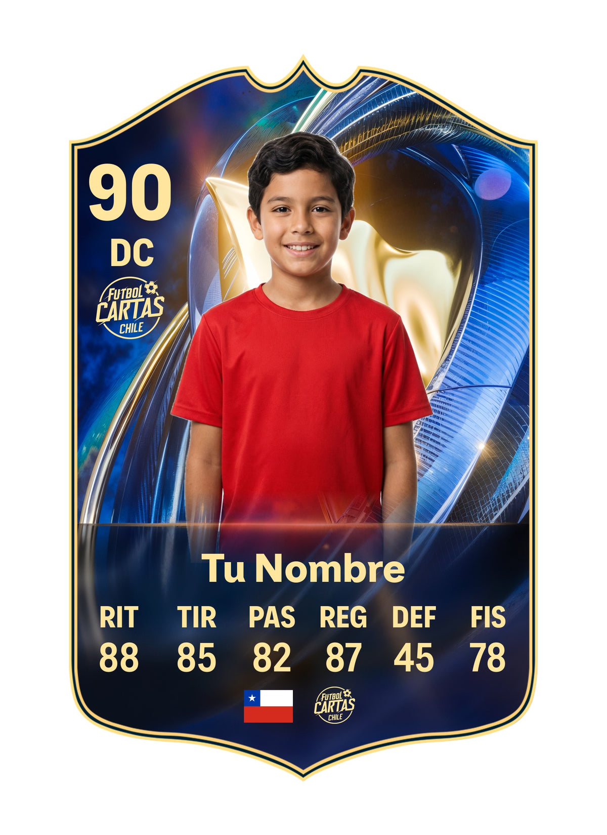 Ejemplo de carta personalizada Team of the Season FC26 con foto y nombre