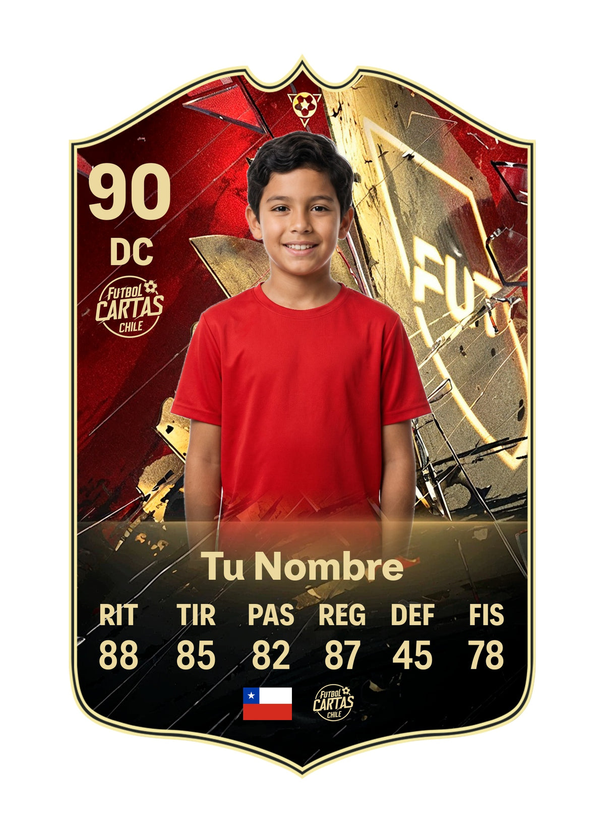 Ejemplo de carta personalizada Hall of FUT FC27 con foto y nombre