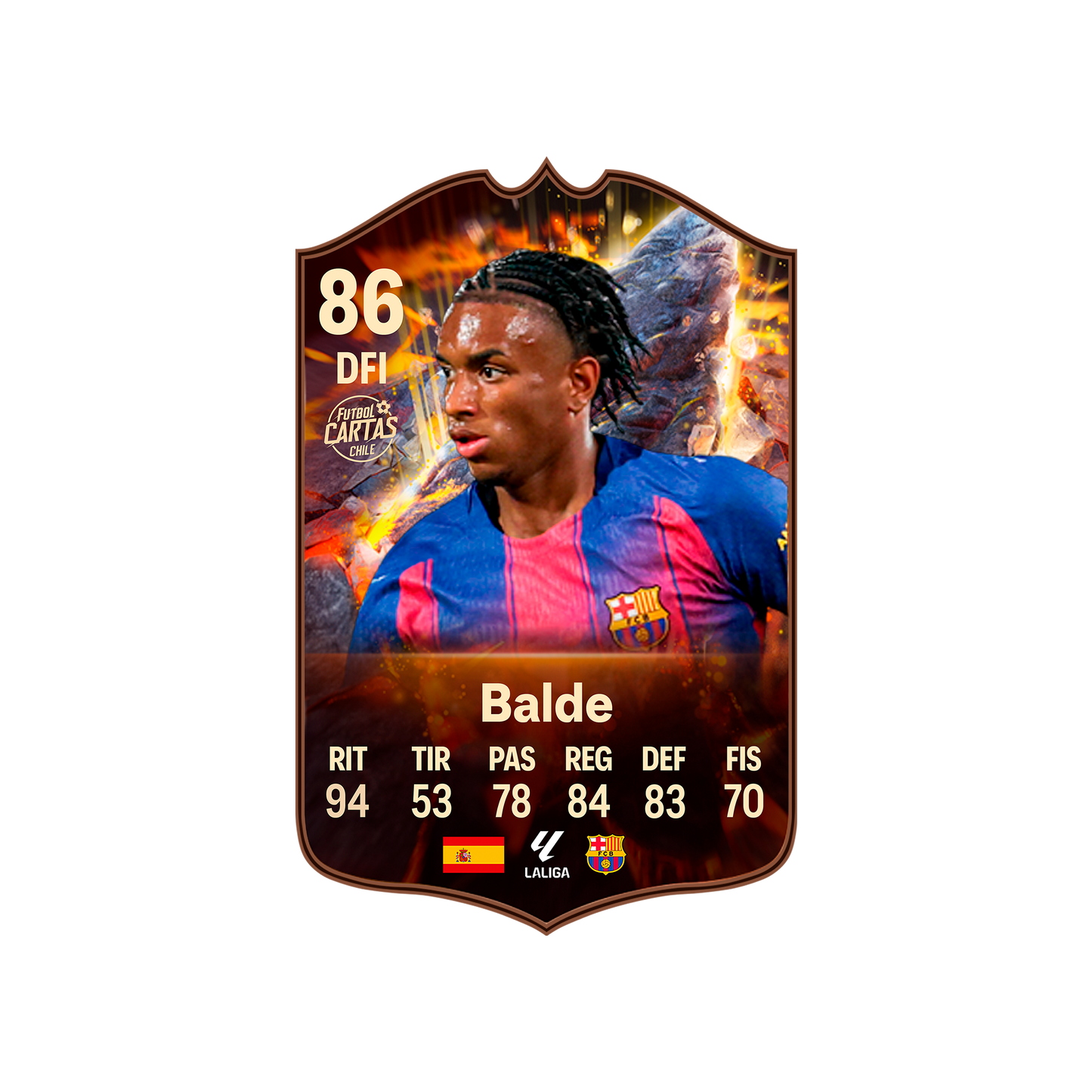 Carta Balde CORNERSTONES FC 26 carta con modelo