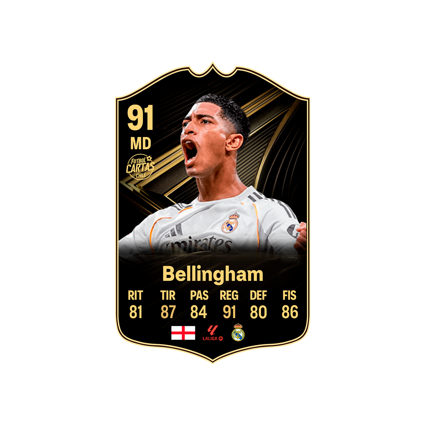 Carta Bellingham TOTW FC 26 carta con modelo