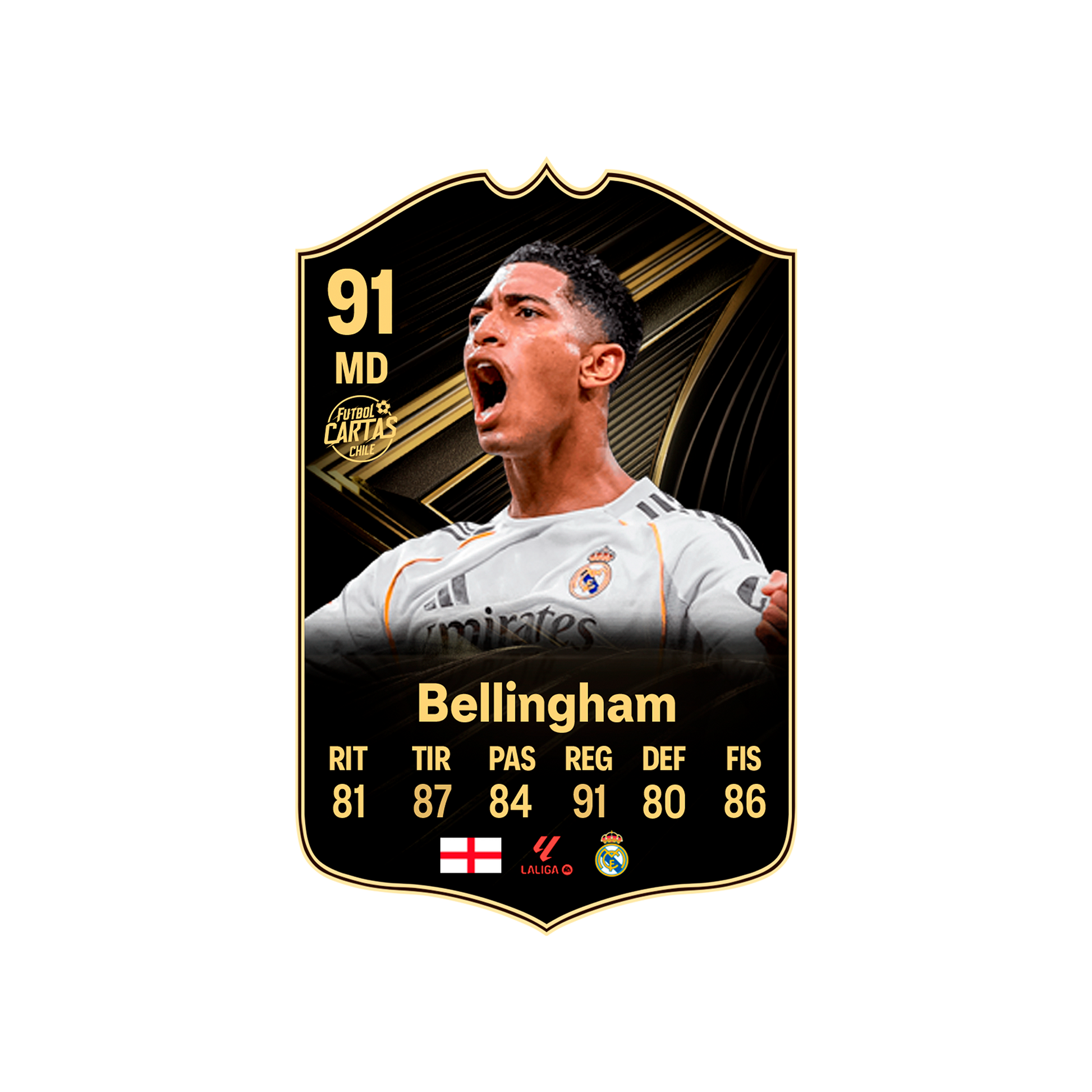 Carta Bellingham TOTW FC 26 carta con modelo