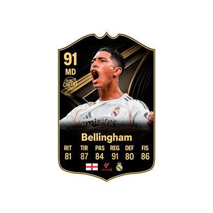 Carta Bellingham TOTW FC 26 carta con modelo