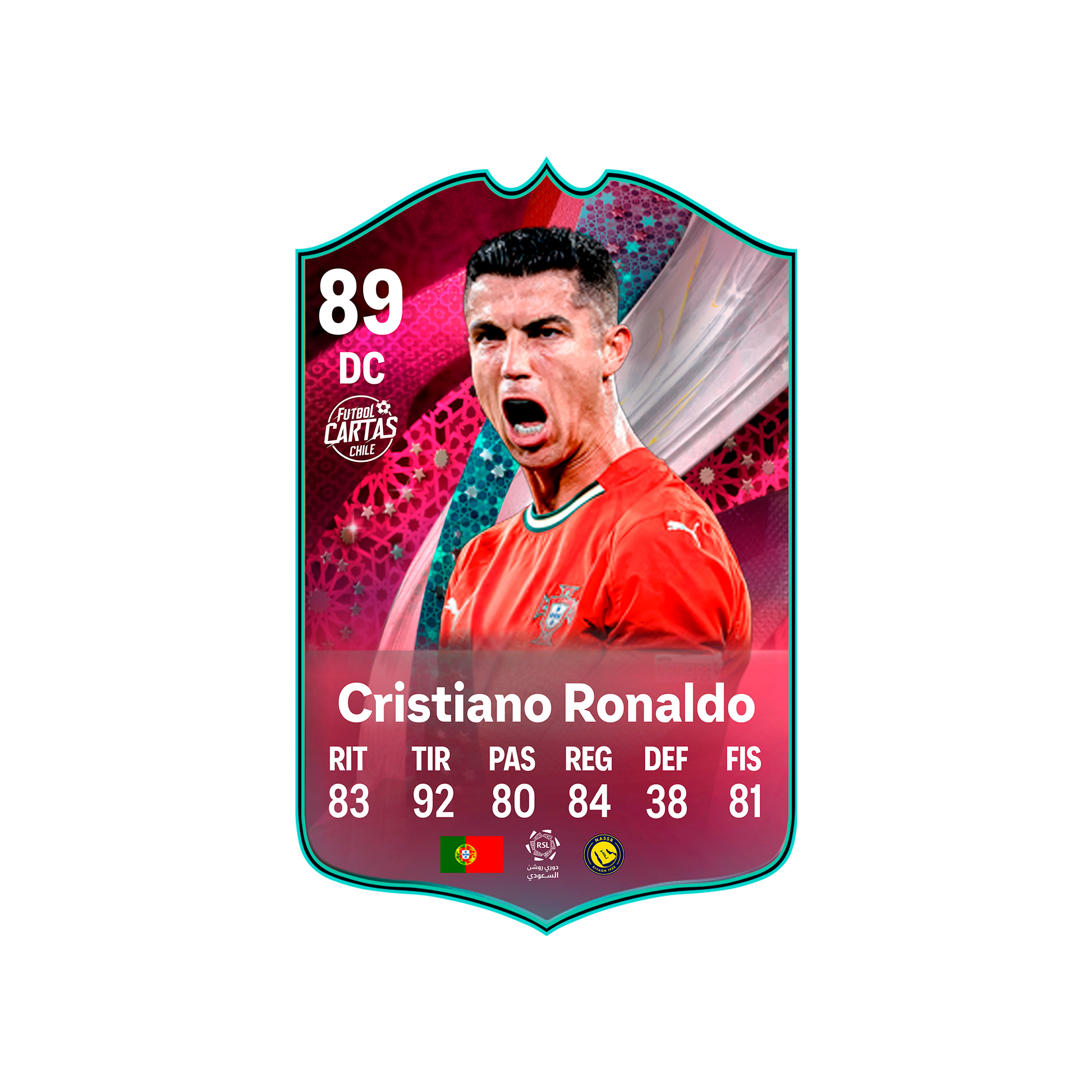 Carta Cristiano Ronaldo CAPTAINS FC 26 carta con modelo