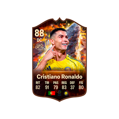 Carta Cristiano Ronaldo CORNERSTONES FC 26 carta sola