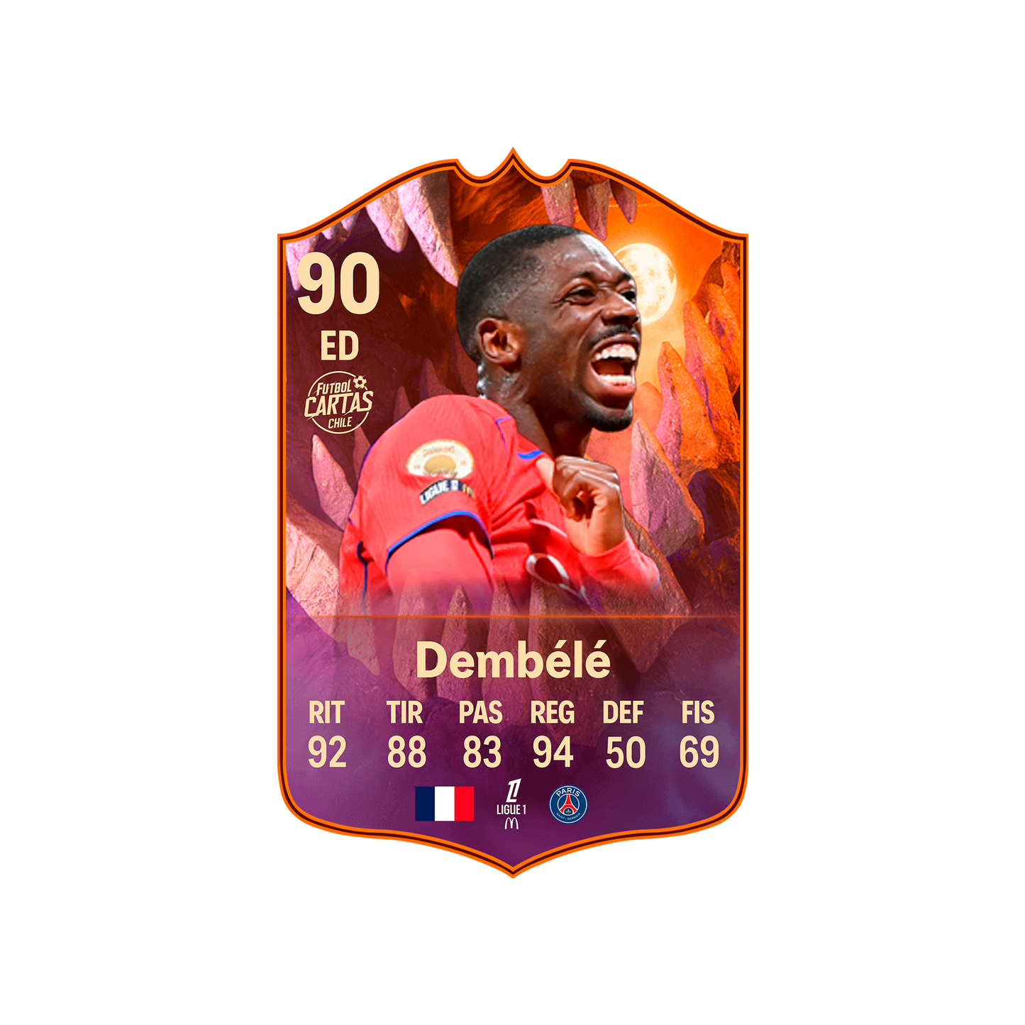Carta Dembele SCREAM FC 26 carta sola