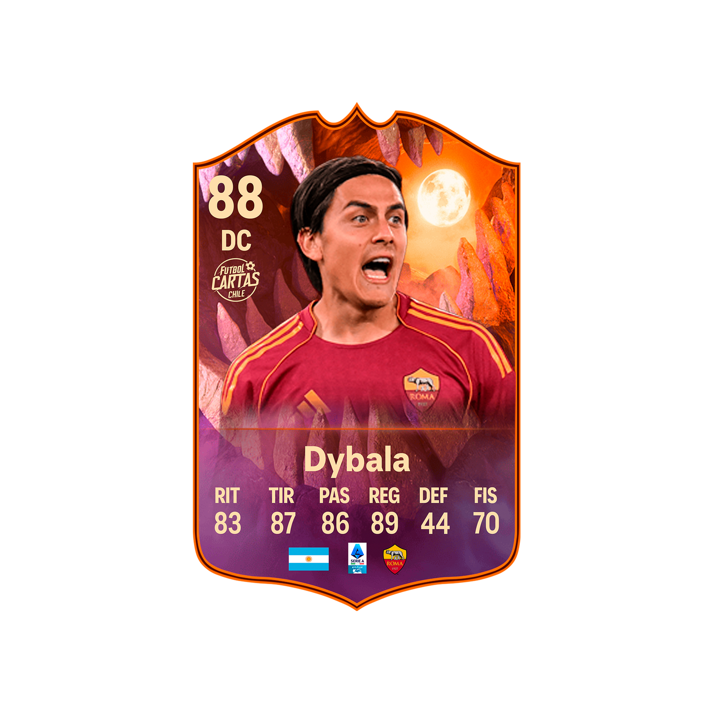 Carta Dybala SCREAM FC 26 carta con modelo