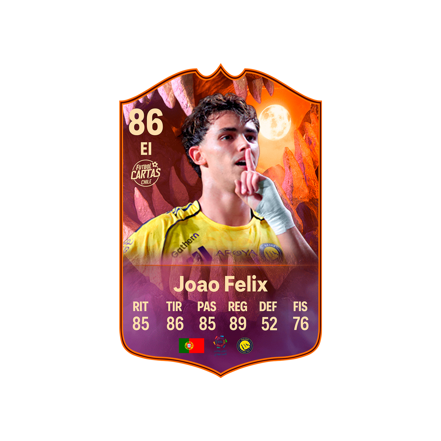 Carta Joao Felix SCREAM FC 26 carta con modelo