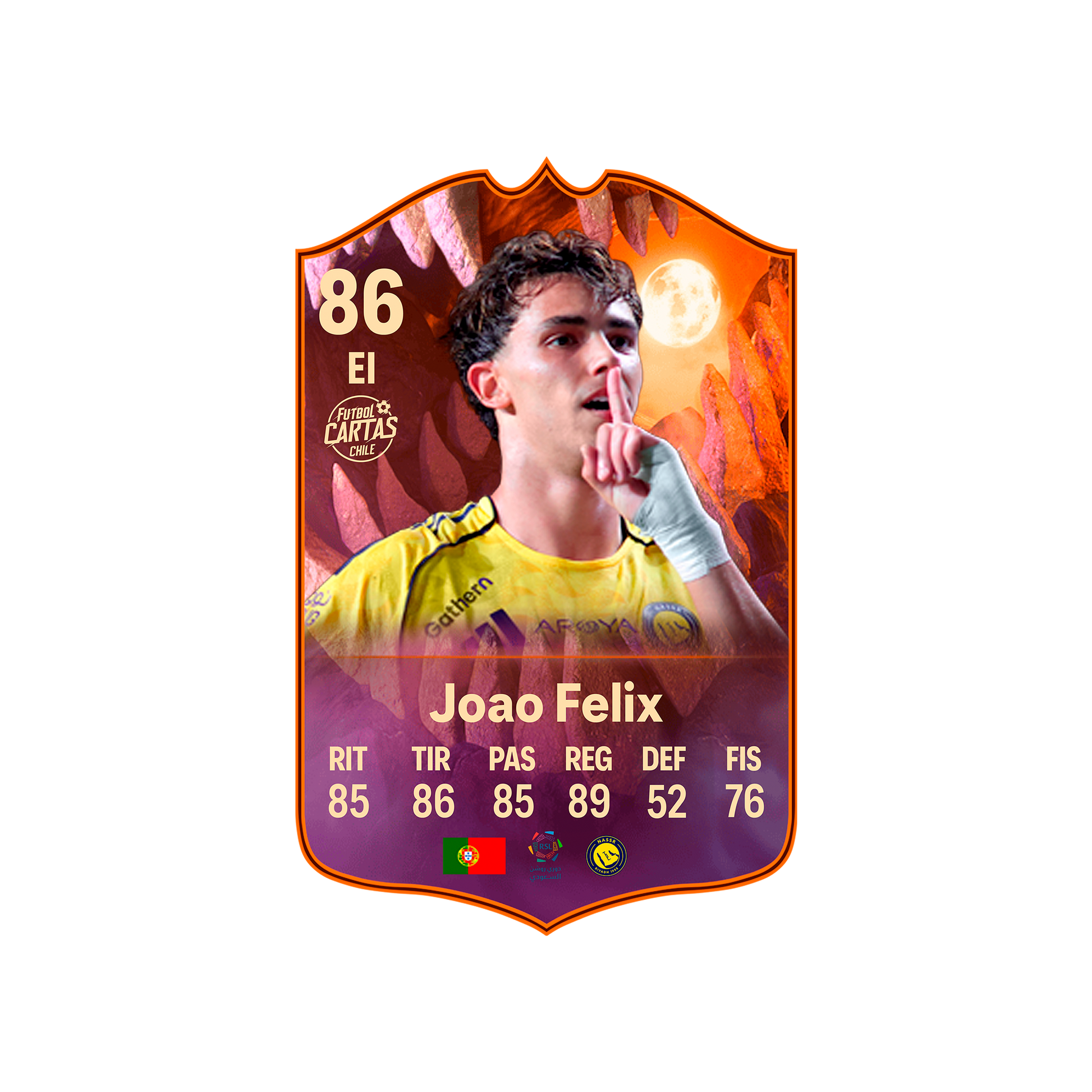 Carta Joao Felix SCREAM FC 26 carta con modelo
