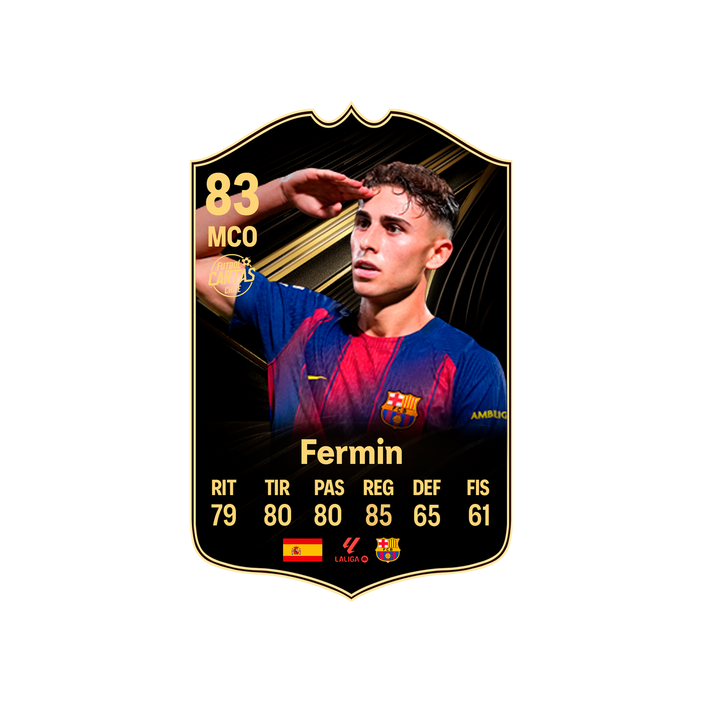 Carta Fermin TOTW FC 26 carta con modelo