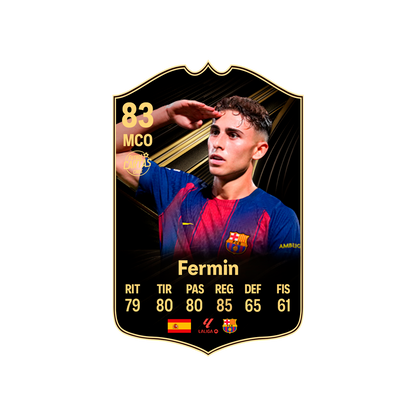 Carta Fermin TOTW FC 26 carta con modelo