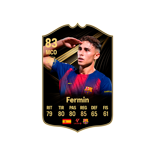 Carta Fermin TOTW FC 26 carta con modelo