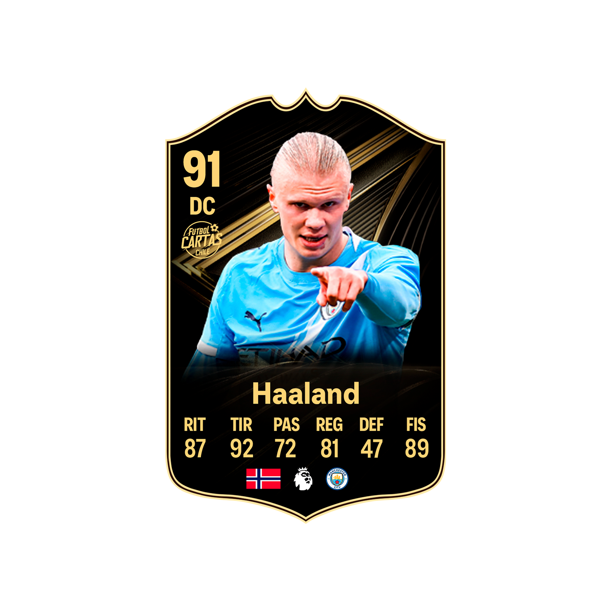 Carta Haaland TOTW FC 26 carta sola