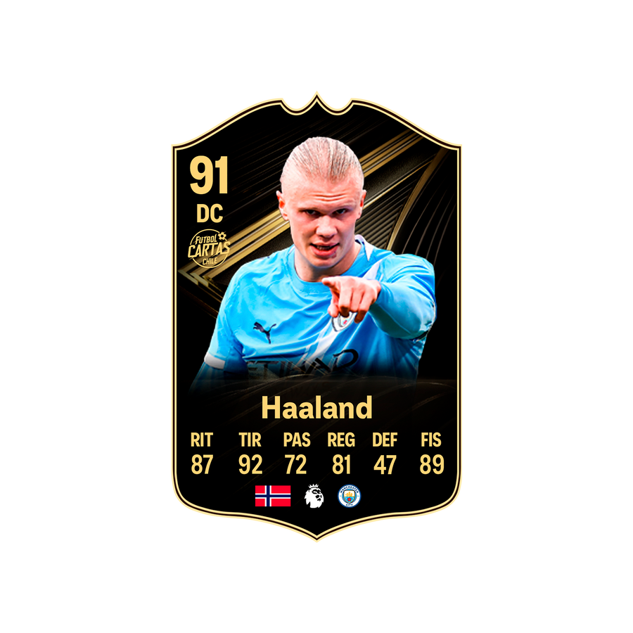 Carta de fútbol personalizada