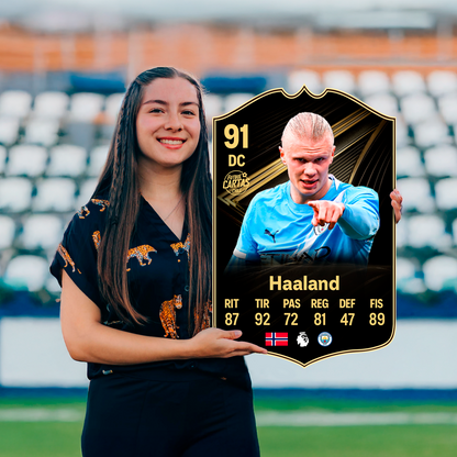 Carta Haaland TOTW FC 26 carta con modelo