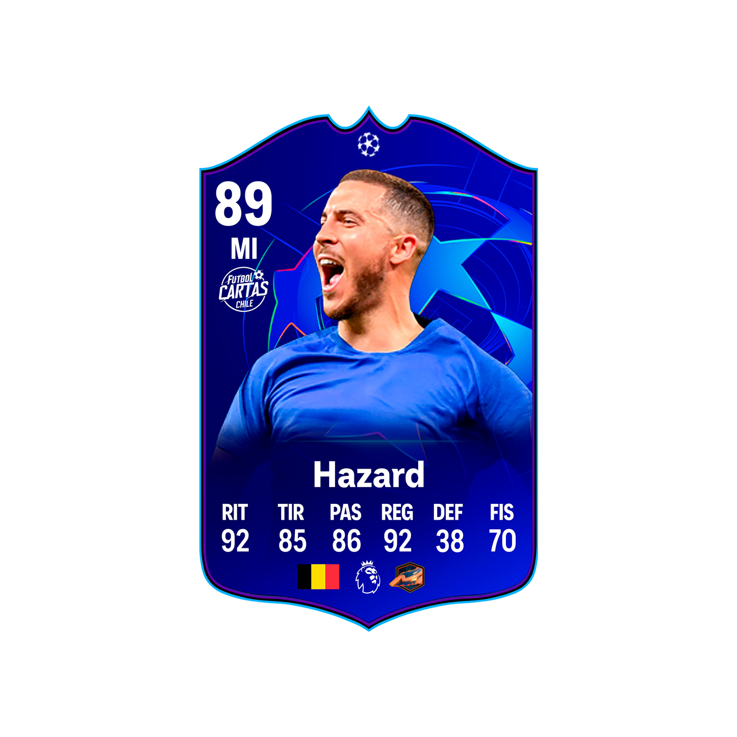 Carta Eden Hazard UCL PRIMETIME FC 26 carta con modelo