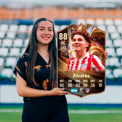 Carta Julián Alvarez RATING RELOAD FC 26 carta sola