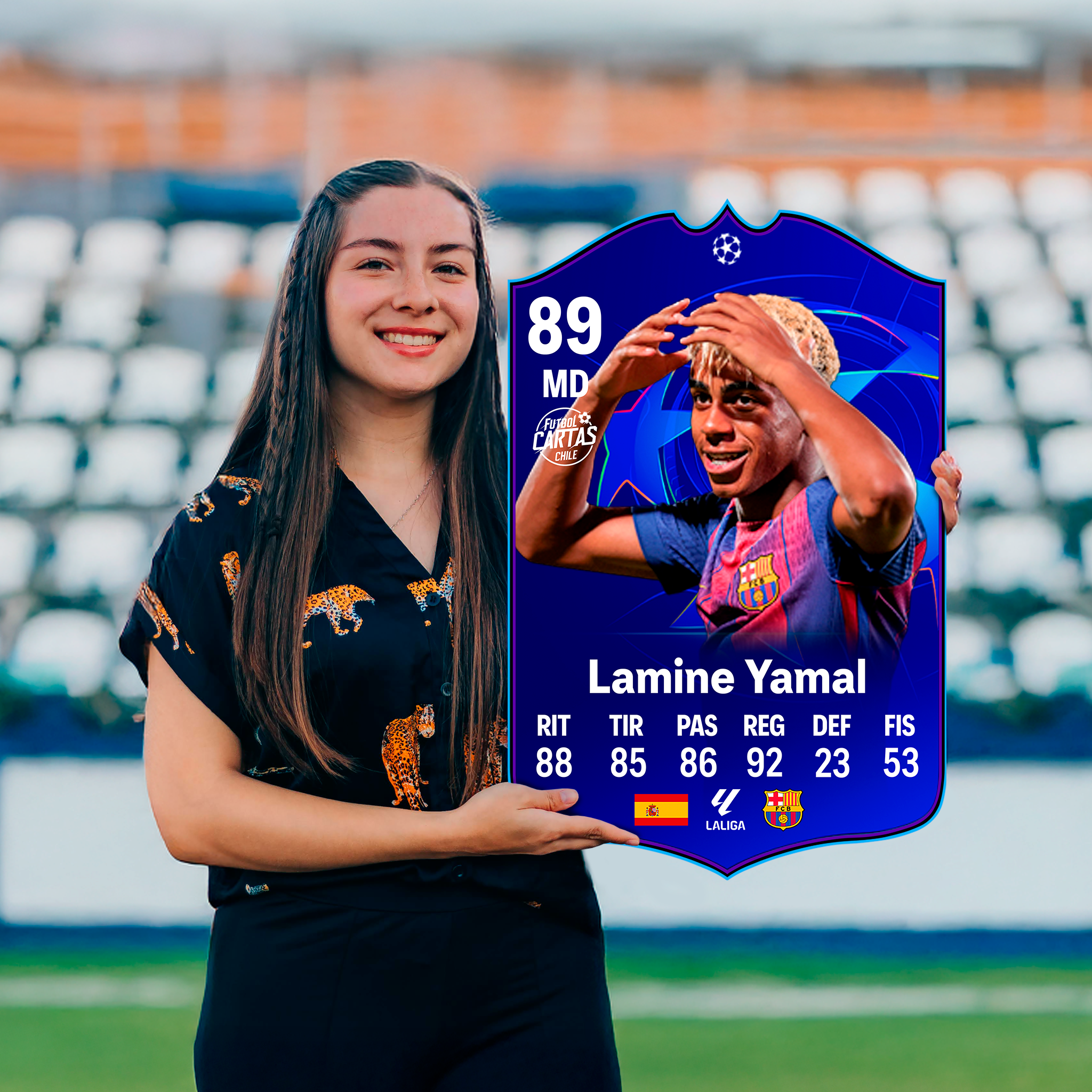 Carta Lamine Yamal UCL PRIMETIME FC 26 carta sola