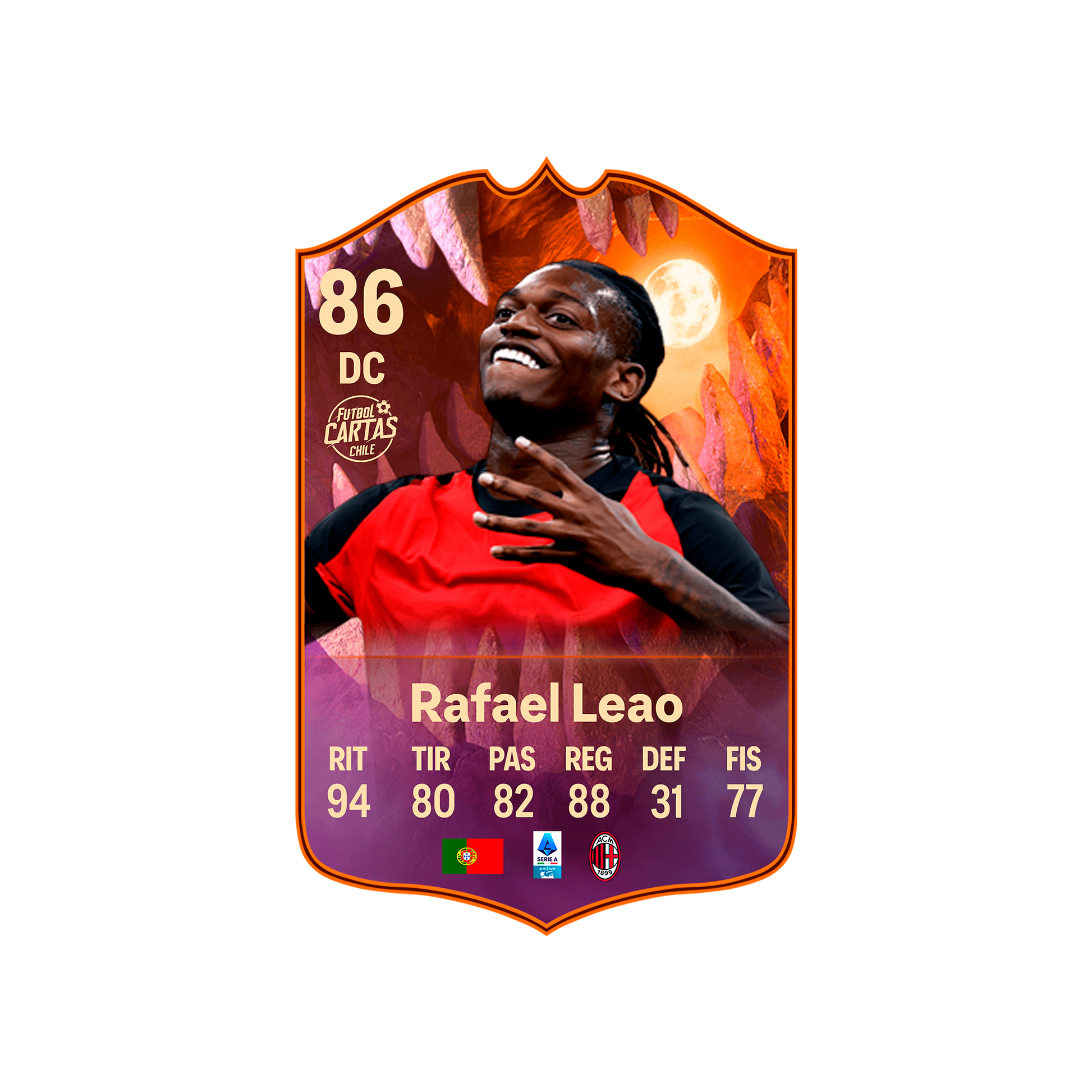 Carta Rafa Leao SCREAM FC 26 carta sola