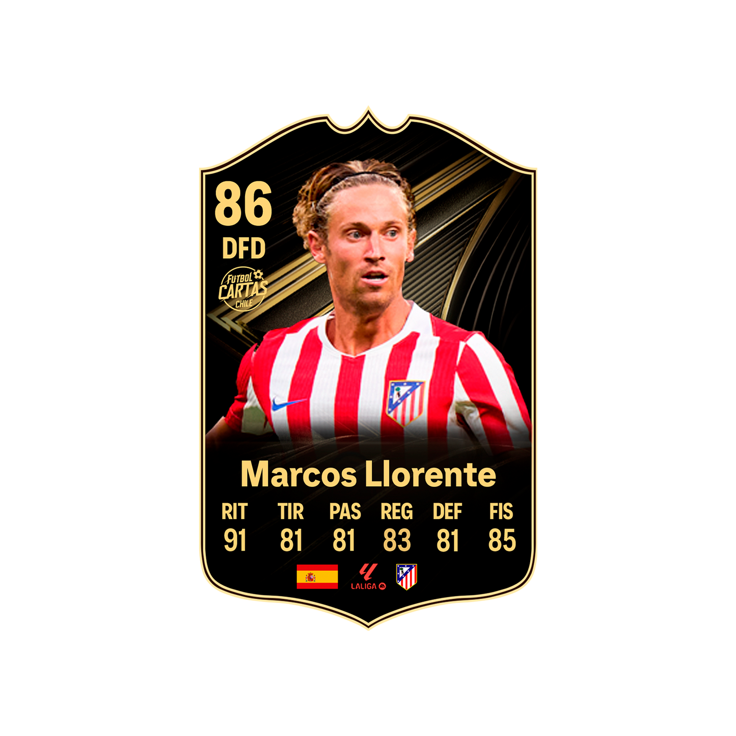 Carta Llorente TOTW FC 26 carta con modelo
