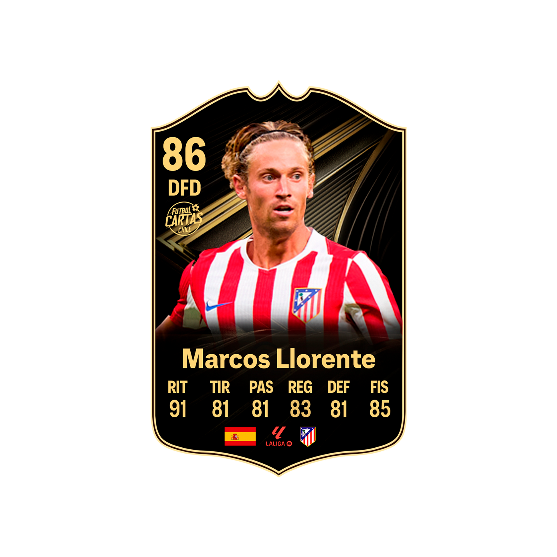 Carta Llorente TOTW FC 26 carta con modelo