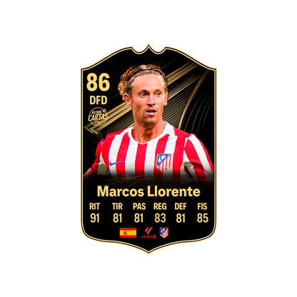 Carta Llorente TOTW FC 26 carta con modelo