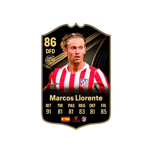 Carta Llorente TOTW FC 26 carta con modelo