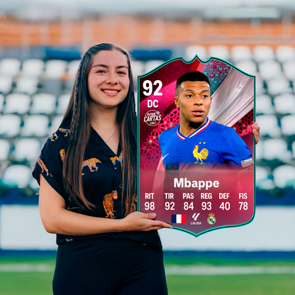Carta Mbappé CAPTAINS FC 26 carta con modelo