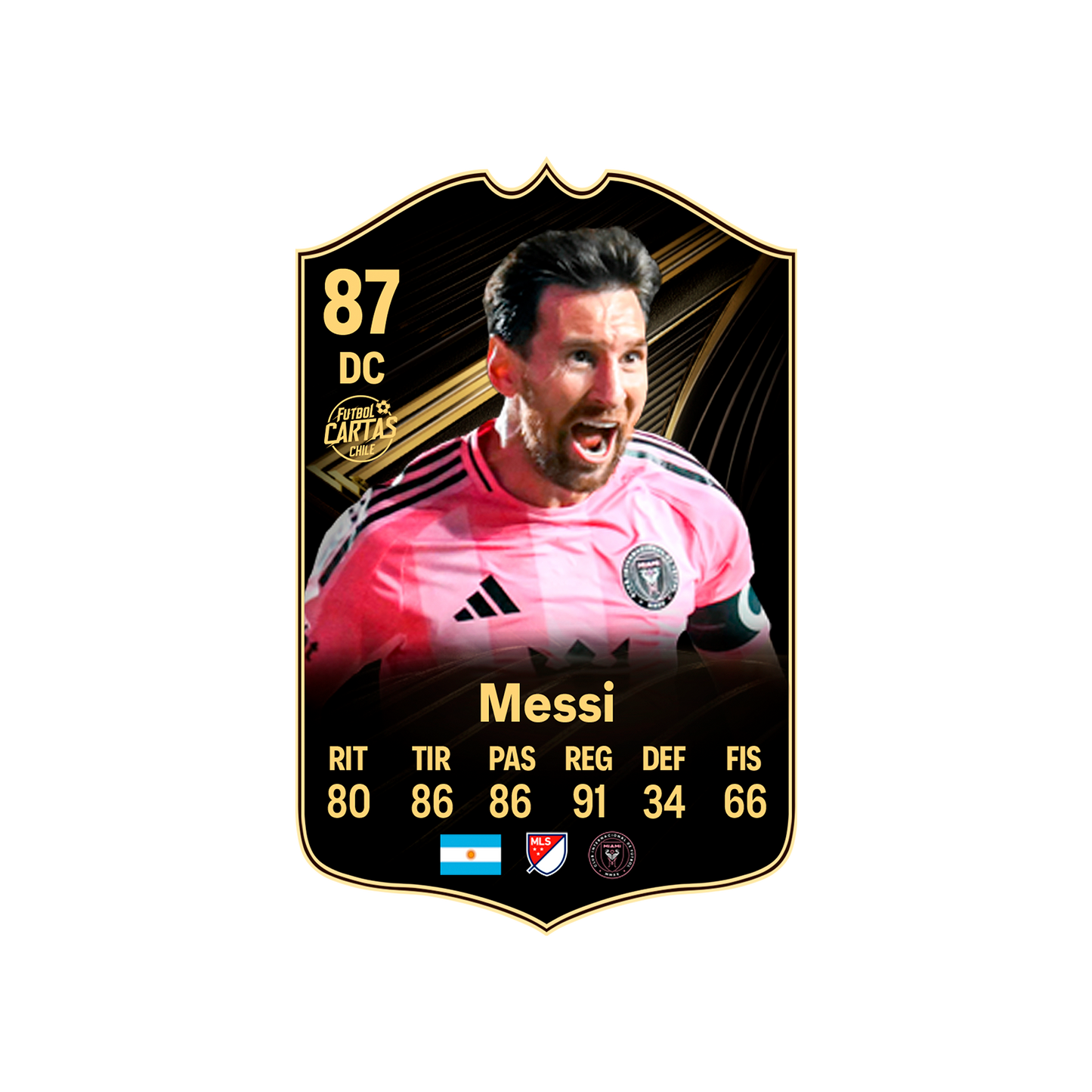 Carta Messi TOTW FC 26 carta sola