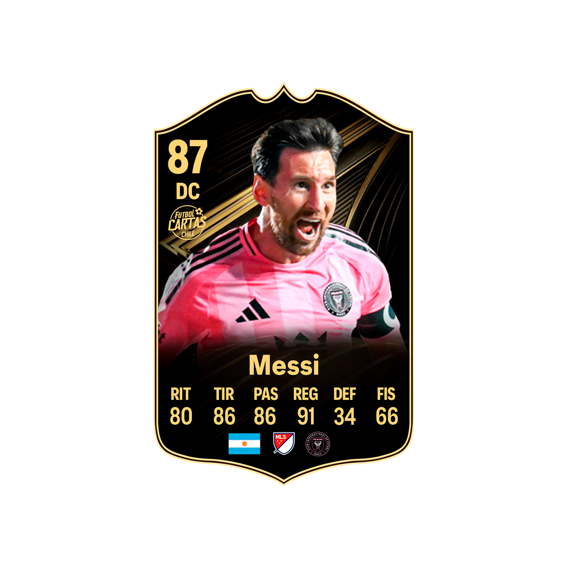 Carta Messi TOTW FC 26 carta sola