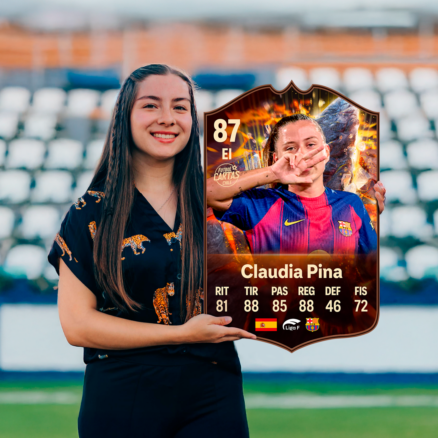 Carta Claudia Pina CORNERSTONES FC 26 carta sola
